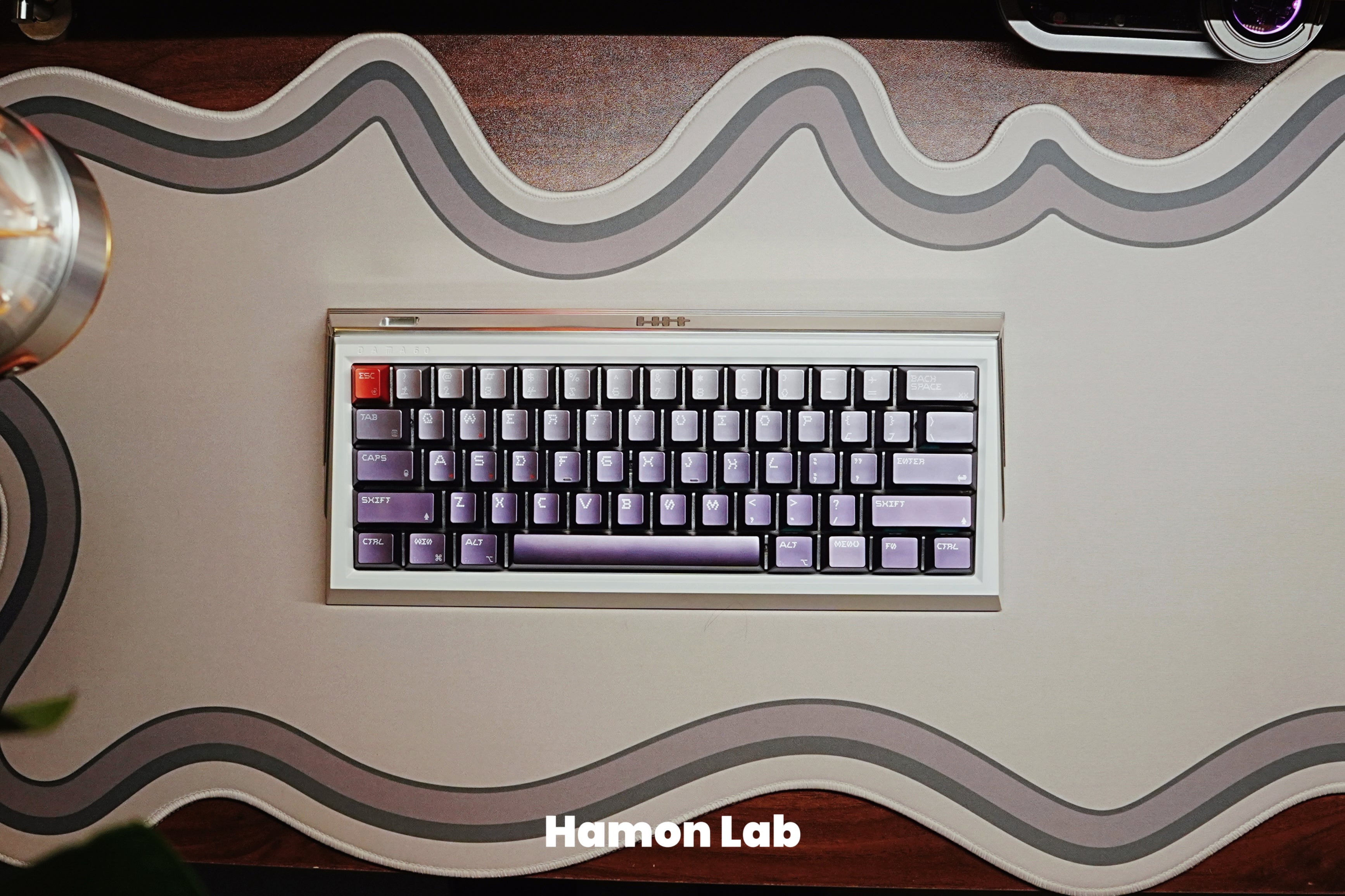 Who can resist a keyboard with a Damascus pattern? (From A Dog on