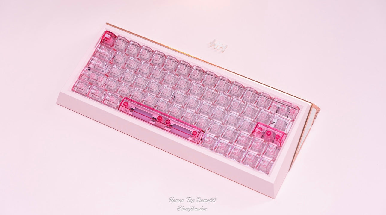 Keyboard build: the romance of a pink magnetic shaft — Dama60